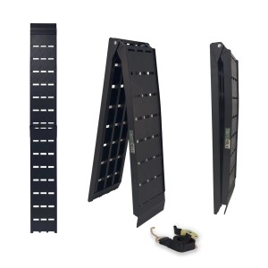 TRUTZHOLM klappbare Auffahrrampe, 228cm, Traglast 680kg, Zubehör für Autoanhänger.