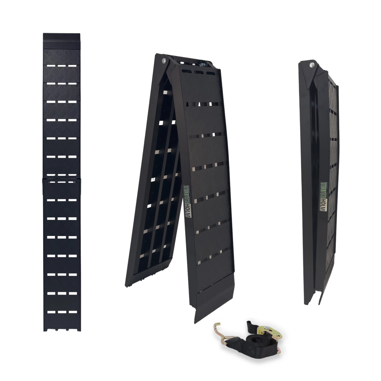 TRUTZHOLM 1 x Auffahrrampe Klappbar 228cm Traglast 680kg
