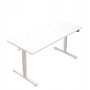 Rebiko Elektrischer Steh Sitz Schreibtisch Weiß 140 Cm Höhenverstellbar Von 72 Bis 118 Cm