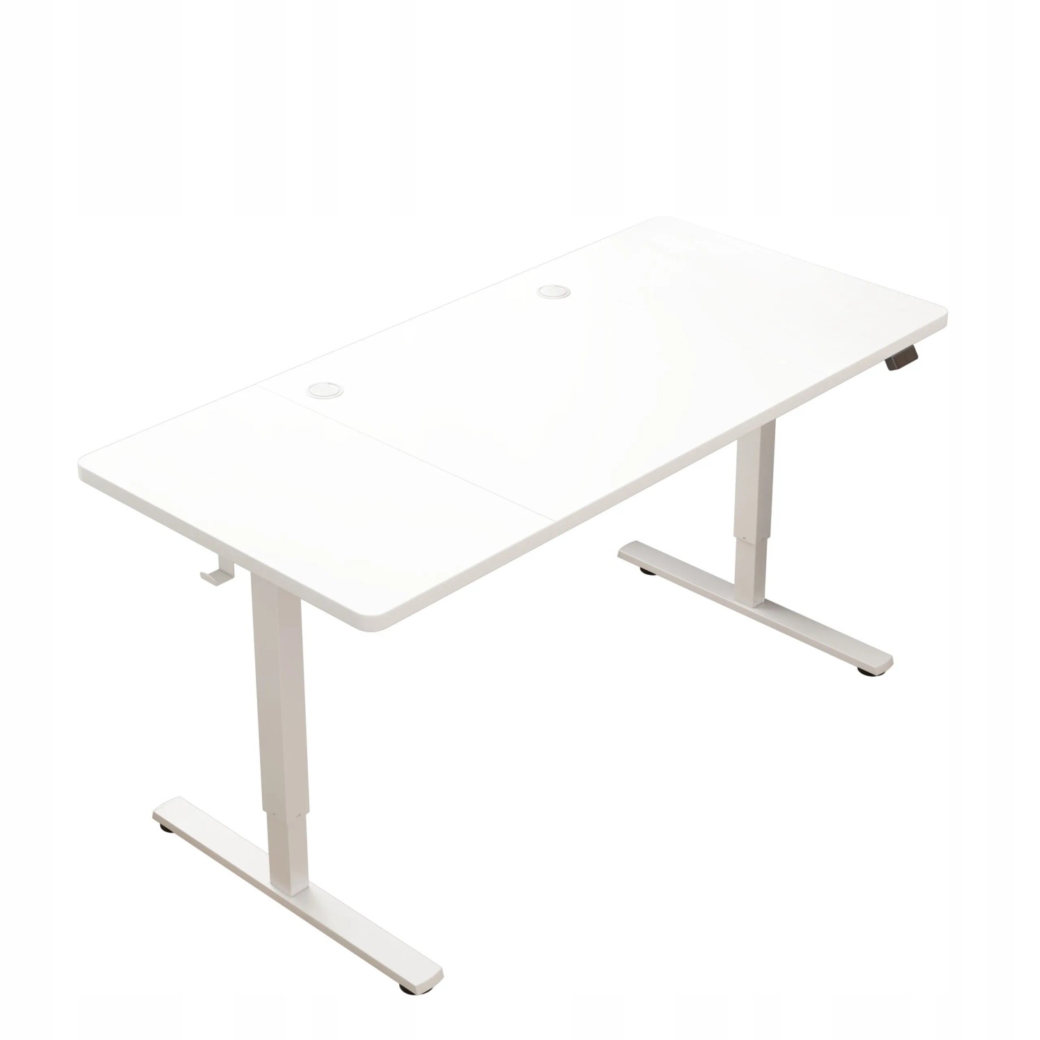 Rebiko Elektrischer Steh Sitz Schreibtisch Weiß 140 Cm Höhenverstellbar Von 72 Bis 118 Cm