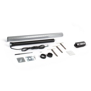 Avosdim Rollladen Set mit Achtkantwelle, Motor, Schalter und Zubehör für die Rollladensteuerung.