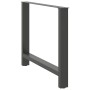 Anthrazitfarbene vidaXL Esstischbeine (2 Stk.) aus Stahl, 100x72 cm, für DIY-Tische.