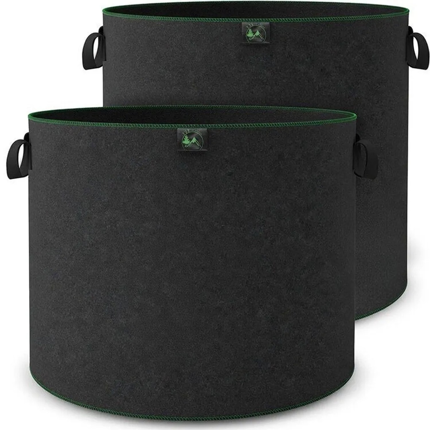 TTL GARDEN Pflanzsack 95L 4er Set Filz Stofftopf 300g/qm Vlies Pflanzentopf Rund Ø53cm Für Gemüse Kräuter