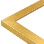 Detailansicht: Goldener Bilderrahmen aus Massivholz, Klassischer Stil, 15x21 cm.