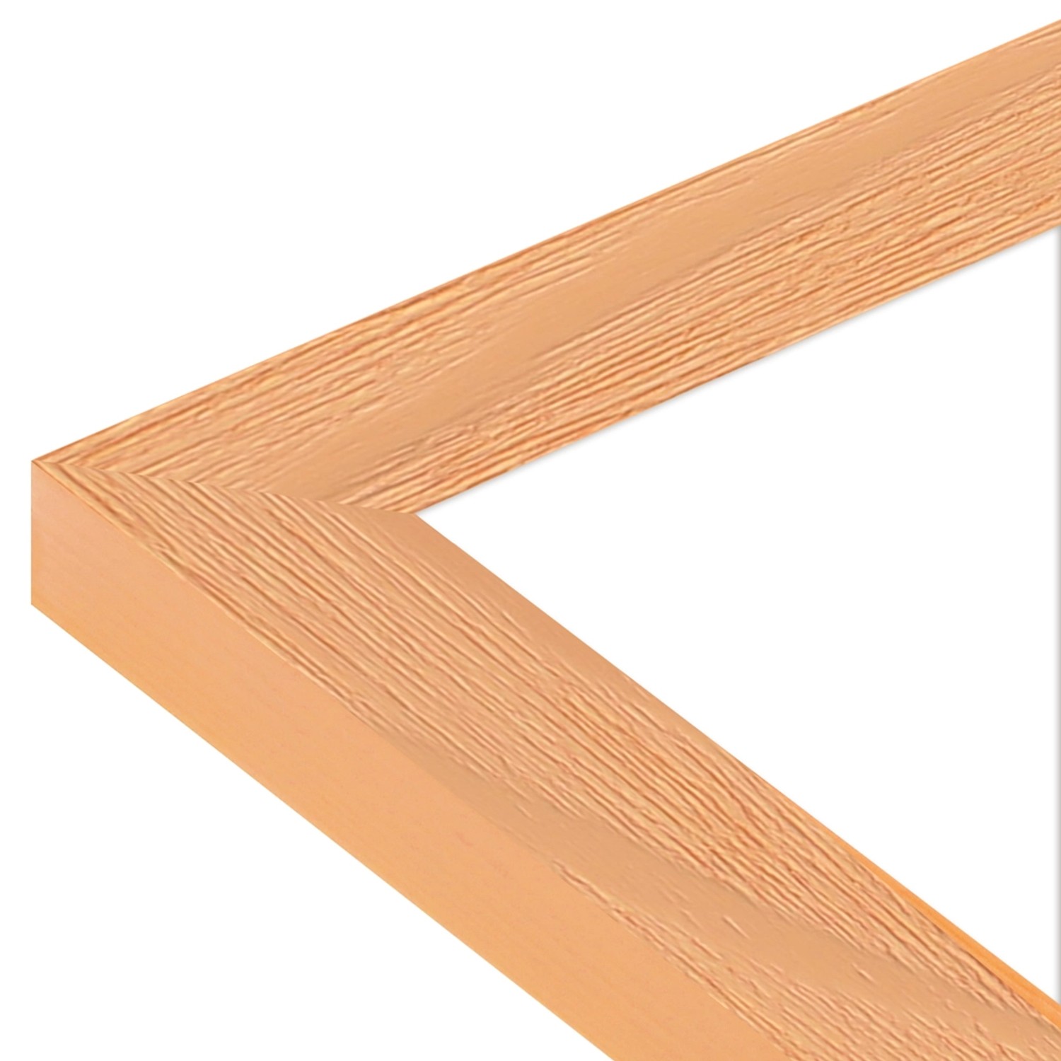 Moderner Bilderrahmen aus Massivholz in Apricot für Fotos 10x10 cm.