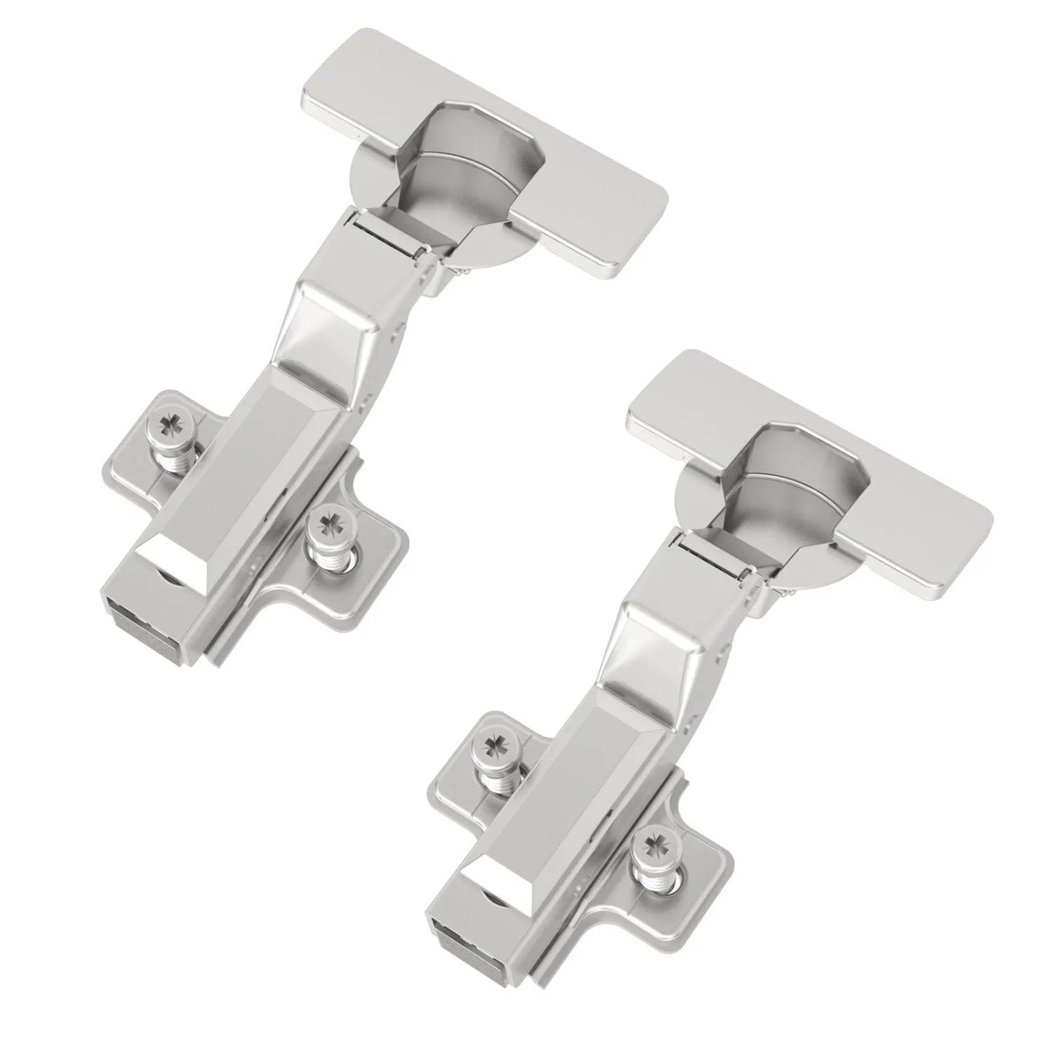 SOTECH Smooth 2 x Topfband T45 105 Grad Innenanschlag Einliegend mit Dämpfer und Kreuzplatte inkl. Abdeckkappen