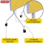 Floordirekt Mobile Moderationstafel GIANT Beidseitige Filztafel auf Rollen 80 x 120 cm Gelb_4
