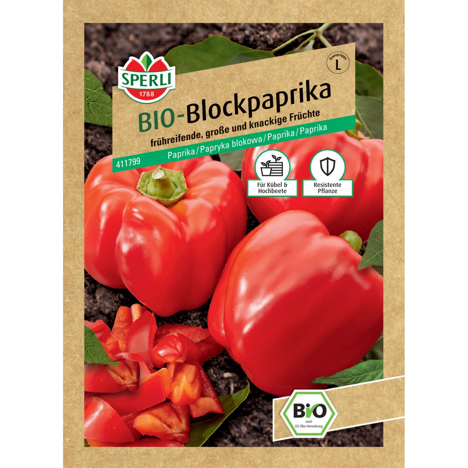 Sperli Bio Blockpaprika F1-Hybride günstig online kaufen