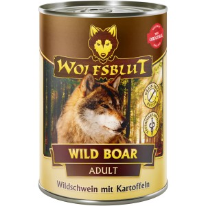 Wolfsblut Hunde-Nassfutter Wild Boar Adult, Wildschwein mit Kartoffeln, 395g Dose.