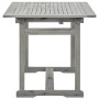 DELUKE Garten-Esstisch VEGO Grau 120-170x80x75cm Massivholz Akazie Eckig Gartentisch Holz Klappbar Outdoortisch Terrassentisch_6