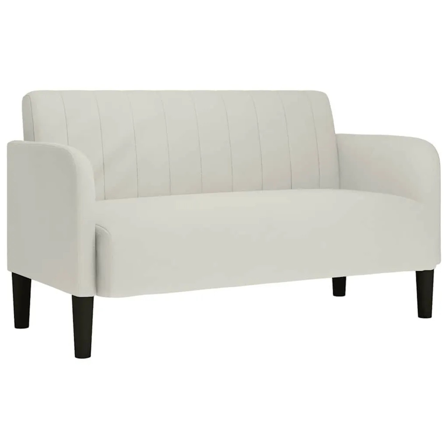 vidaXL Zweisitzer-Sofa Creme 109 cm Samt 4100594 günstig online kaufen
