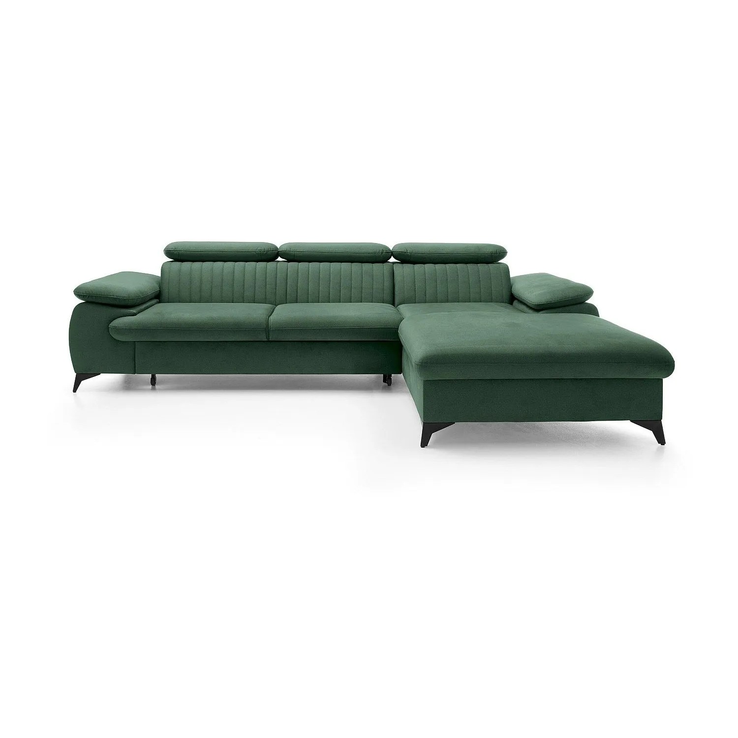 Vente-unique Schlafsofa Samara Grün 280 cm