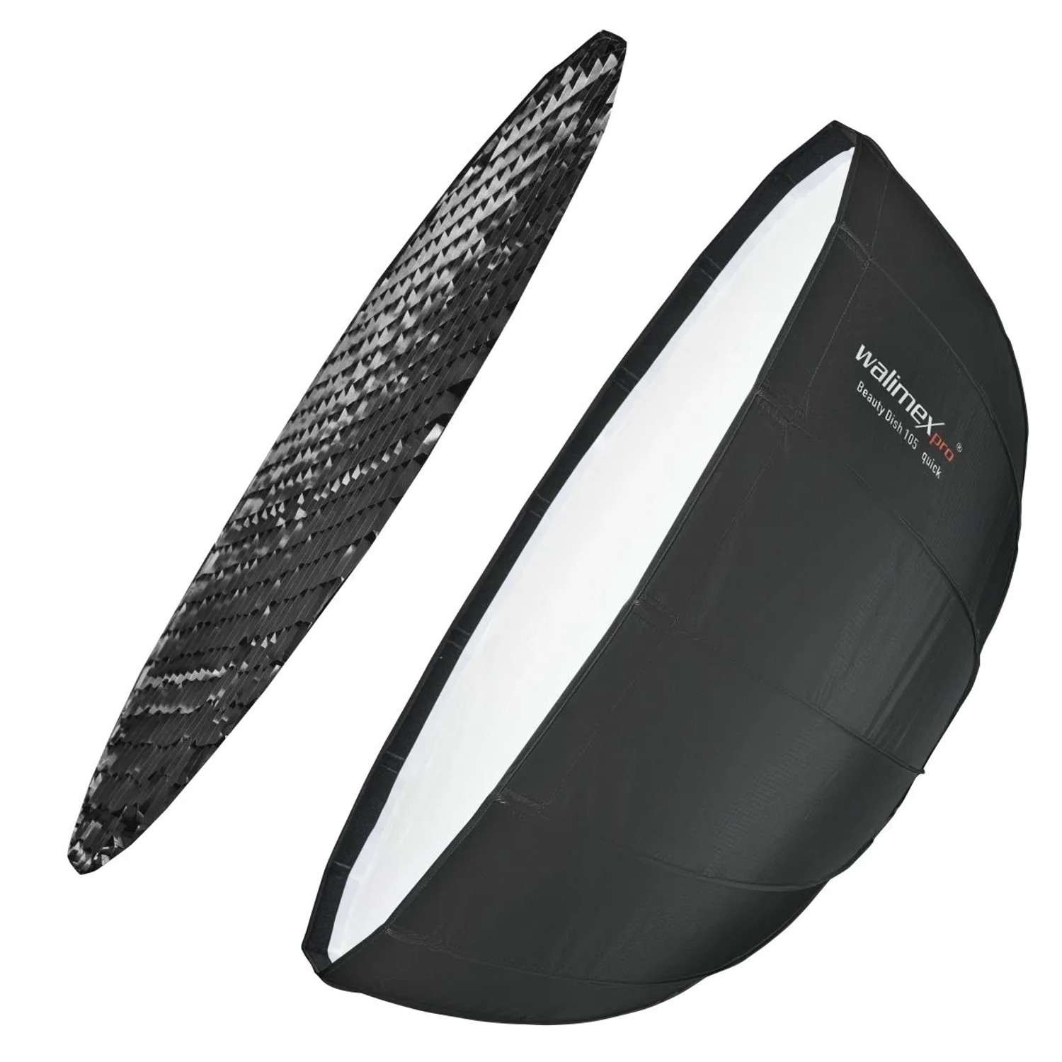 Walimex Pro Beauty Dish Softbox Ø1050X460Mm Qa105 Faltbar Grid Diffusoren Tasche