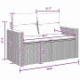 vidaXL Gartenmöbel-Set, 11-teilig, schwarz, Poly Rattan, mit Maßen. Ideal für Terrasse und Garten.