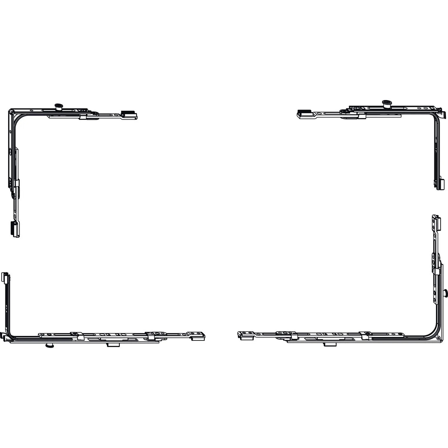 Maco Skb-Se Grundkarton Eckumlenkung Multi-Matic Rechts Silber