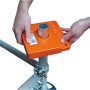 Krause Climtec Ballastgewicht 10 kg in Orange zur Erhöhung der Standsicherheit von Gerüsten.