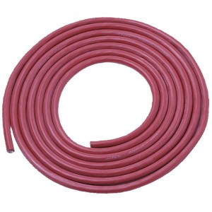 Rotes Karibu Silikonkabel 3x1,5 mm² (3 m) für Saunaleuchten.
