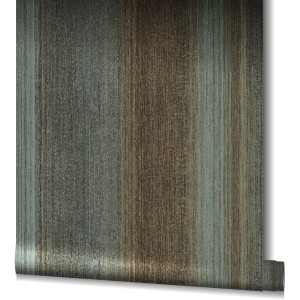 Marburg Vliestapete Vintage Deluxe mit Streifen in Anthrazit und Gold.