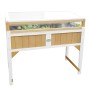 Axi Hochbeet mit Gewächshaus, braun-weiß, 120x54x120 cm. Ideal für Garten & Balkon.
