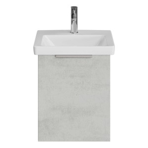 Steinkamp Waschtischunterschrank Living 2.0 Oxid Hellgrau mit Villeroy&Boch Subway 3.0 Waschtisch