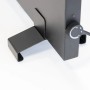 Vasner Standfüße für Konvi Hybrid-Infrarotheizung, Metall, Schwarz. Für flexible Positionierung der Elektroheizung.