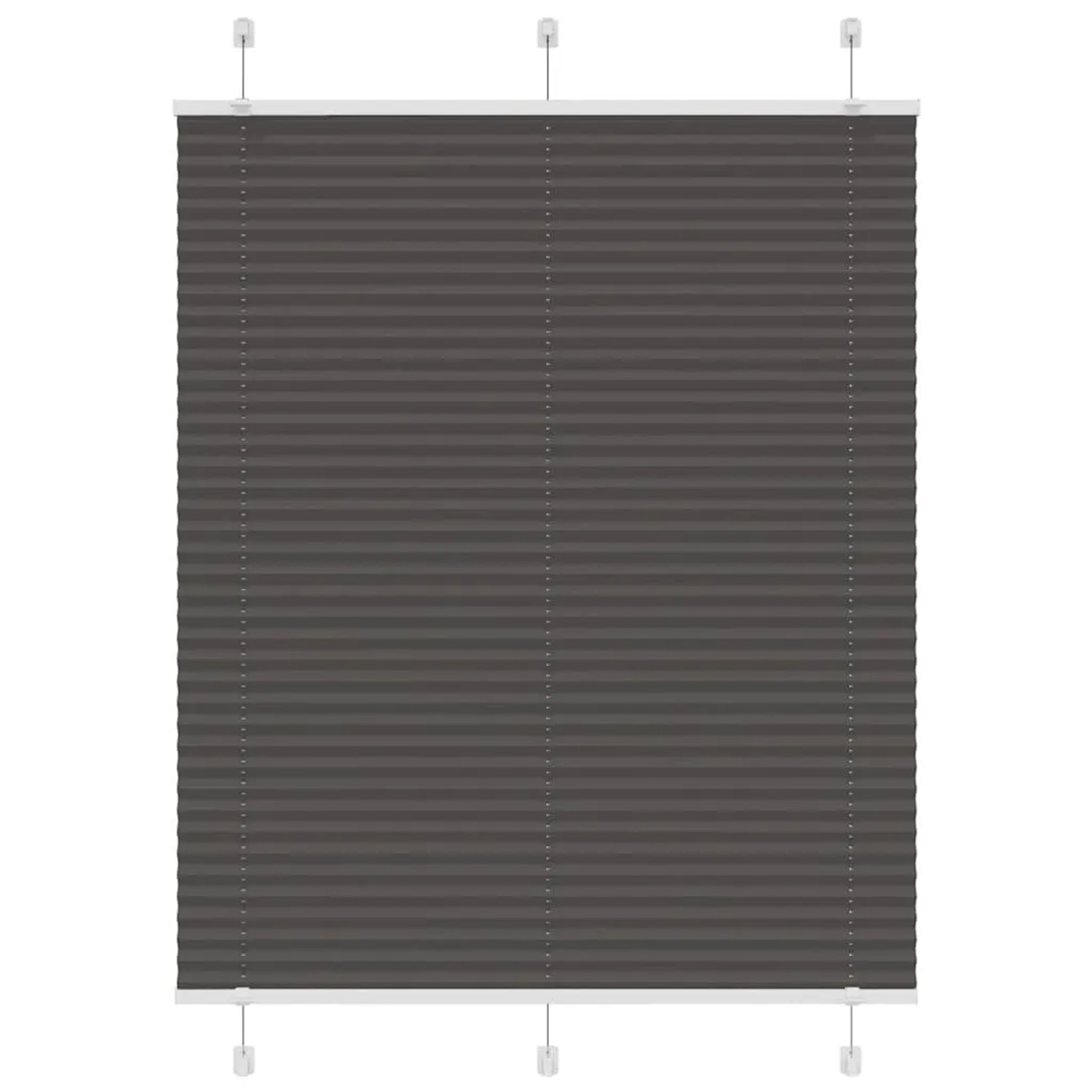 vidaXL Plissee Schwarz 110x100 cm Stoffbreite 109,4 cm Polyester 4015128 günstig online kaufen