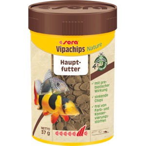 Sera Vipachips Nature Tablettenfutter für Zierfische, 100ml Dose.