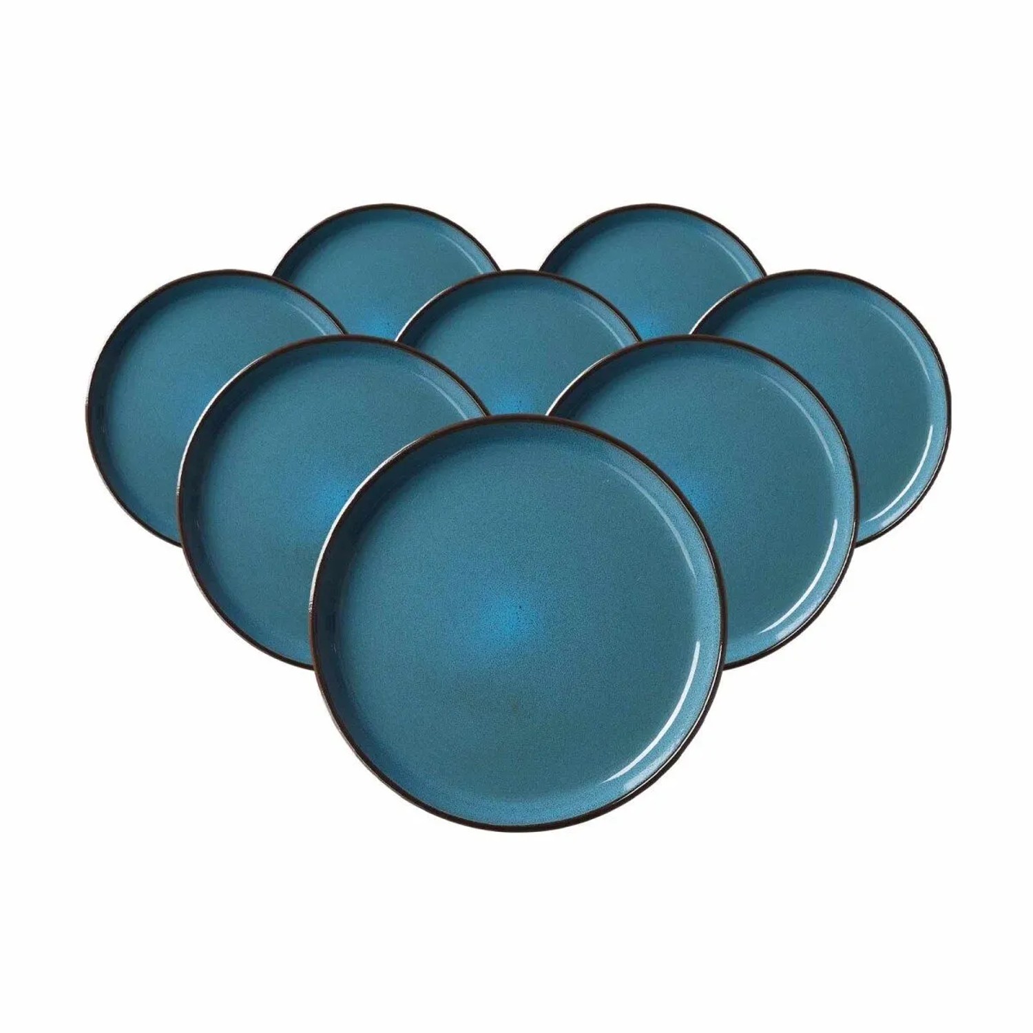 Ritzenhoff & Breker Visby Dessert-Teller 20,5 cm 8er Set Dunkelblau