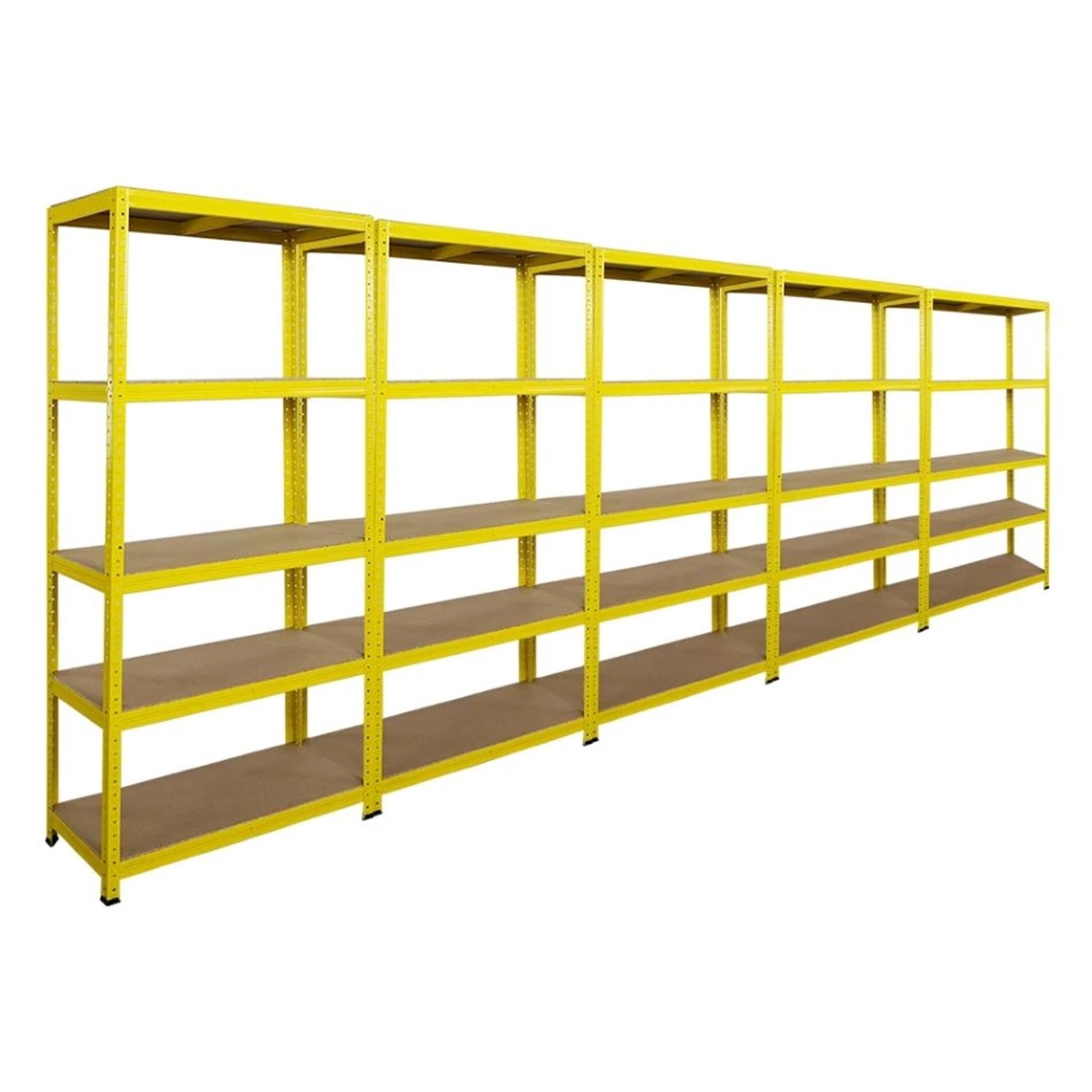 PROREGAL 5er Schwerlastregal YELLOW BEE Set HxBxT 180x90x40cm Fachlast 175k günstig online kaufen