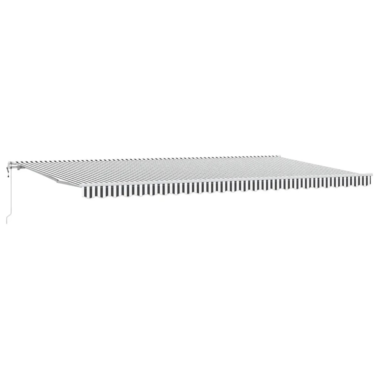 vidaXL Markise Automatisch Einziehbar Anthrazit und Weiß 600x300 cm 3310242