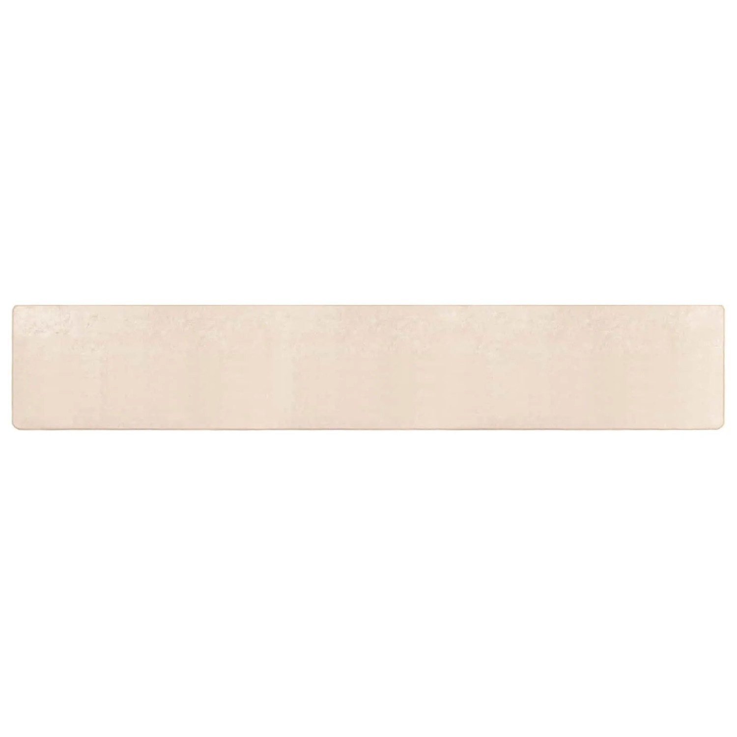 vidaXL Teppichläufer MARSA Creme 450 x 50 cm Polyester und PVC 42023051