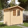 Kiehn-Holz Gartenhaus KH 19-009, naturbelassen, 180x150 cm. Holz-Gartenhaus mit Doppeltür und Fenster.