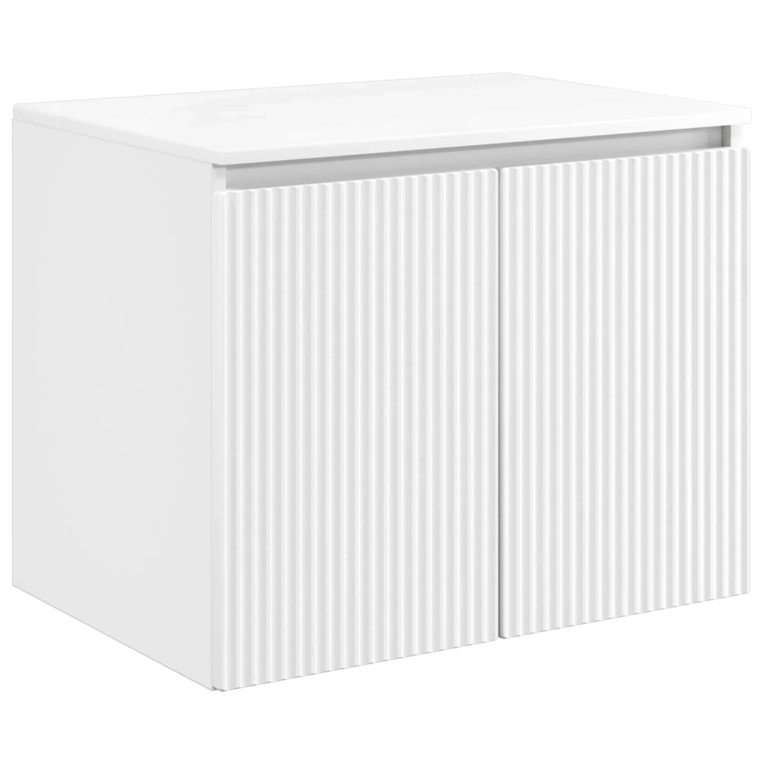 vidaXL Wandmontierter Badezimmerschrank Weiß 62,5 x 44,5 x 50 cm 890472