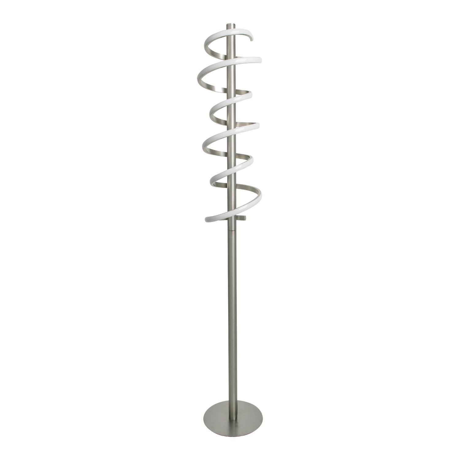 Näve LED-Stehleuchte Belleza Stahl-Blank Ø 22 cm x 140 cm günstig online kaufen