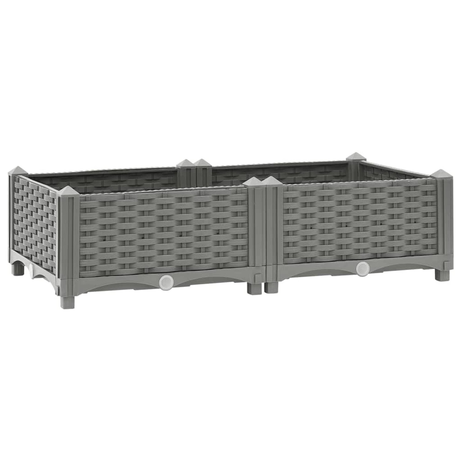 furnicato Hochbeet 80x40x23 cm Polypropylen