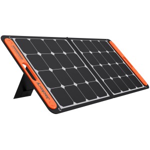 Jackery Solarpanel Solar Saga 100W, tragbare Solaranlage mit orangenen Akzenten.