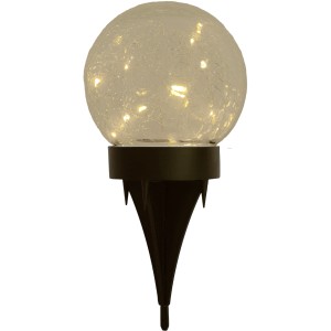 Näve LED Solar Tischleuchte/Erdspieß Crackle 3er-Set, Solar-Deko für Garten & Tisch.