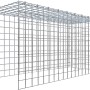 Gabiona Anbaukorb Typ 4, 50x100x40 cm, Maschenweite 5x5 cm, aus verzinktem Drahtgitter.