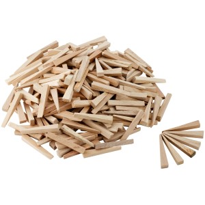 LUX Fliesenholzkeile Comfort, 250 Stück, zum Ausgleichen von Fliesen für gleichmäßige Fugen.