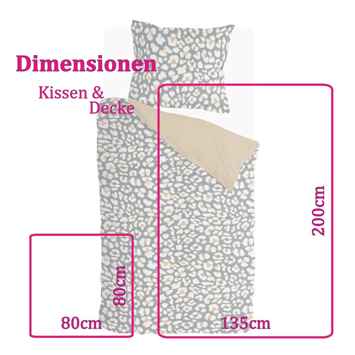 Sansibar Bettwäsche-Set Leo - Leopardenmuster Aus Baumwoll-Satin