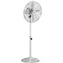 HOMCOM Standventilator, höhenverstellbar, Stahl Silber, Ø44,5cm. Ventilator für kühlende Luft.