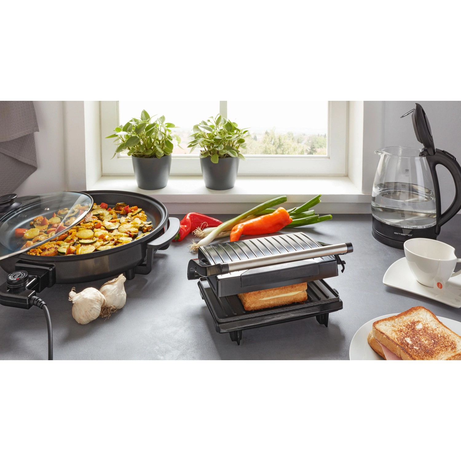 Mömax Kontaktgrill Fred in Schwarz max. 750Watt_3