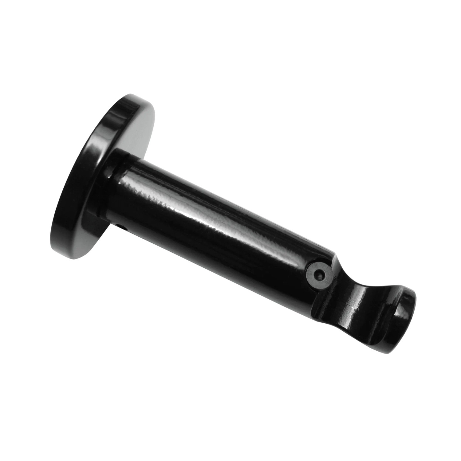 Gardinia Chicago Träger, offen, schwarz, 8 cm, für 20 mm Stangen.