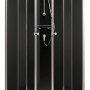 Schulte Komplettduschkabine Korfu II mit Boiler und Pumpe, Alu-Natur/Schwarz