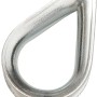 Robuste Conacord Seilkausche aus Stahl, 34 mm, für Seile und Drahtseile. DIN 6899 Beschlag.