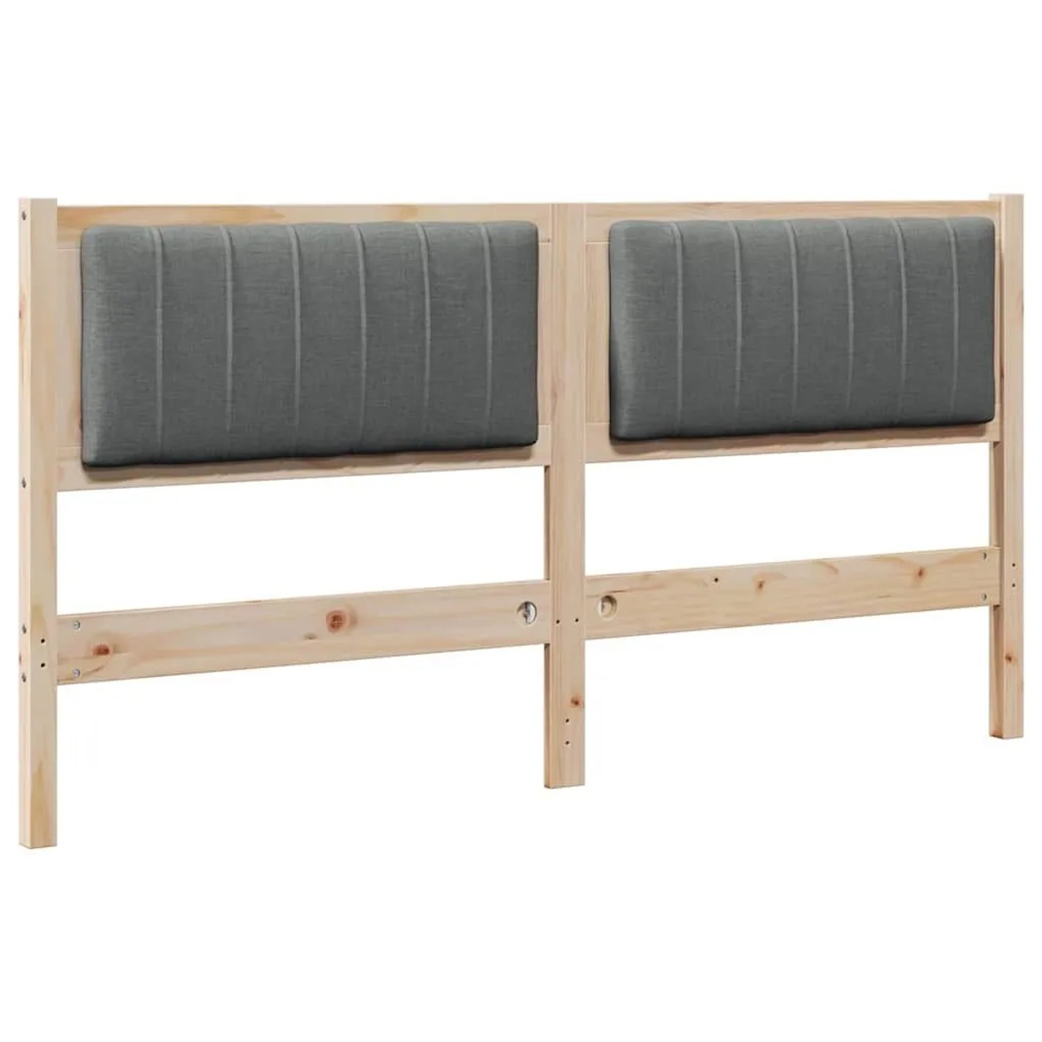 vidaXL Gepolstertes Kopfteil Braun 150 cm Massives Kiefernholz 879060