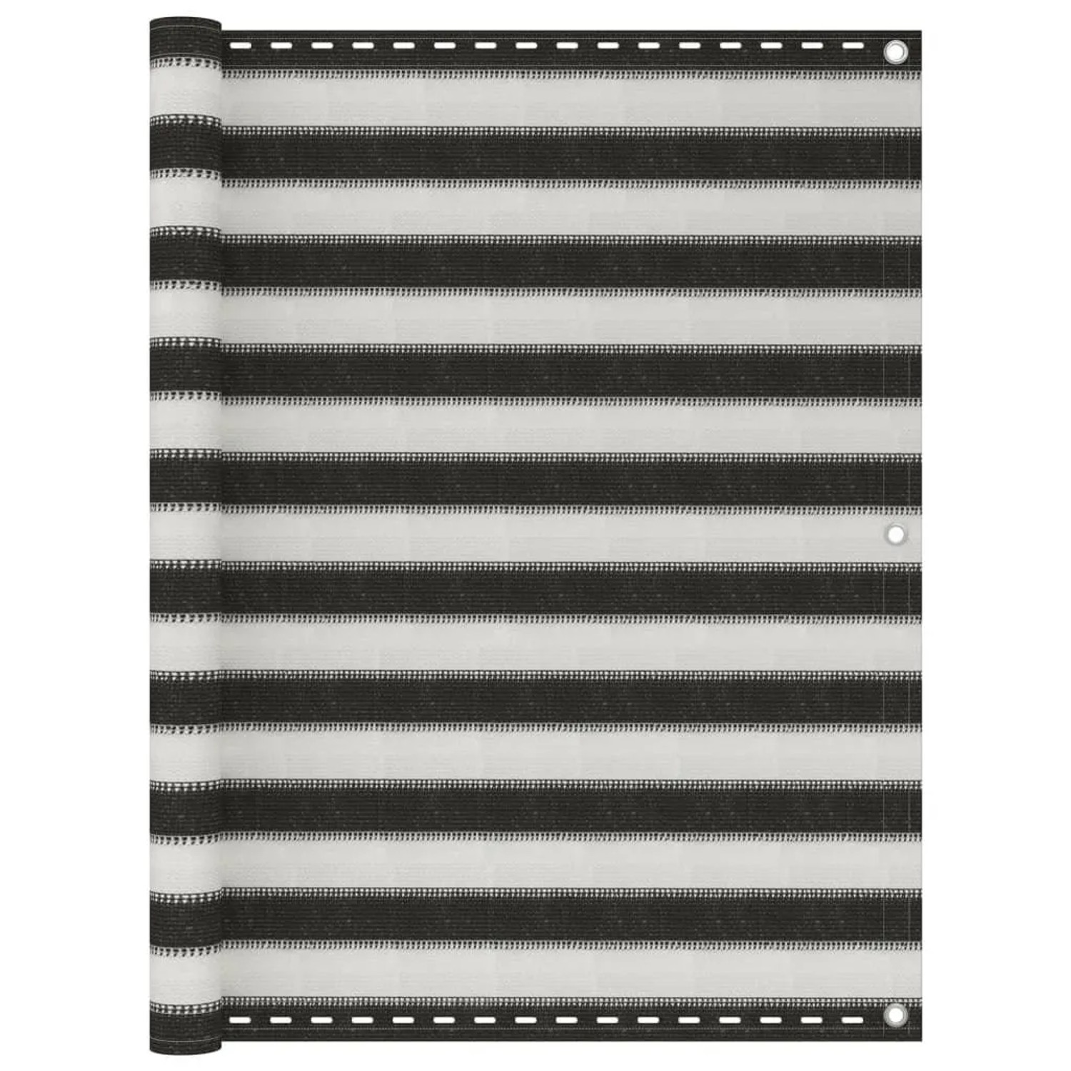 vidaXL Balkon-Sichtschutz HDPE 120x500 cm Anthrazit und Weiß 310858