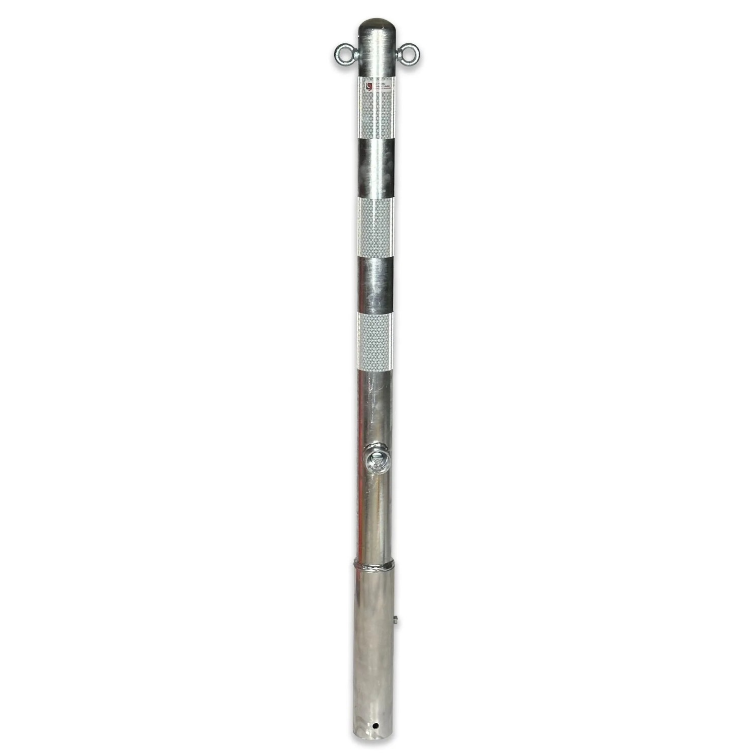 Absperrpfosten - 42mm bis 60mm: Schake Absperrpfosten Stahlrohr 60 x 2,5 mm herausnehmbar für Vorhangschloss, feuerverzinkt, ohne Öse Absperrpfosten - 42mm bis 60mm: Schake Absperrpfosten Stahlrohr 60 x 2,5 mm herausnehmbar für Vorhangschloss, feuerverzinkt, ohne Öse