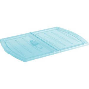 Blauer Deckel für Home XXM Aufbewahrungsbox mit Klappfunktion.