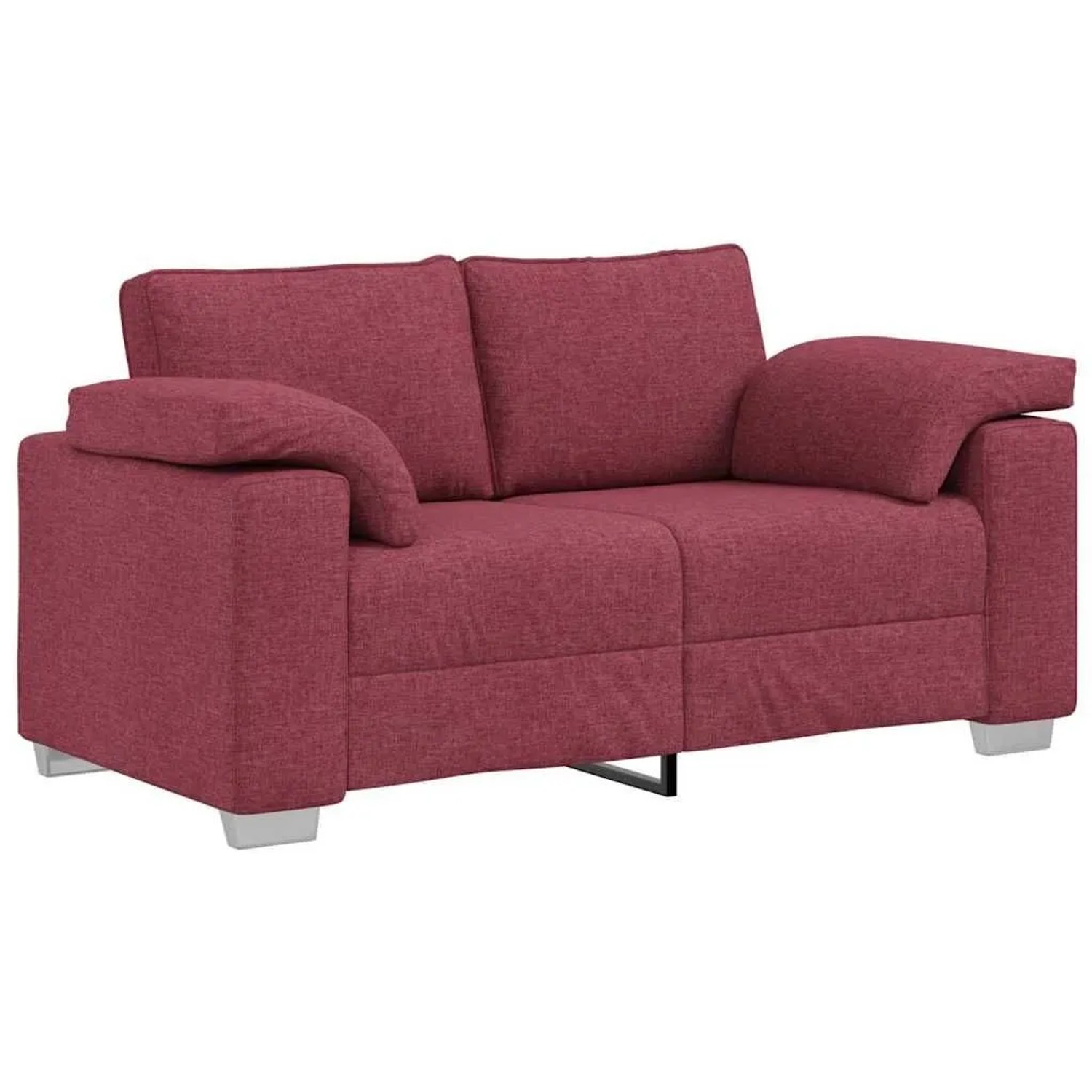 vidaXL Sofa Weinrot 160 x 80 x 82 cm Stoff 4105220